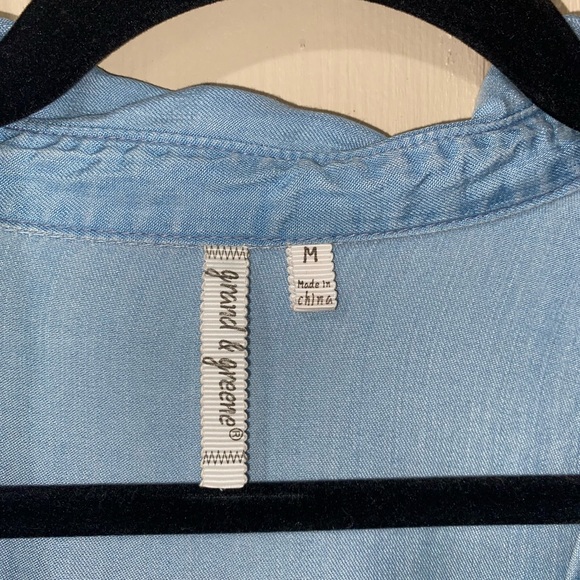 Blue button up - Picture 2 of 2